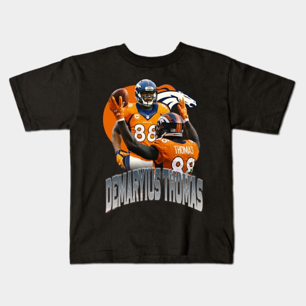 Demaryius Thomas Kids T-Shirt by Resatuki